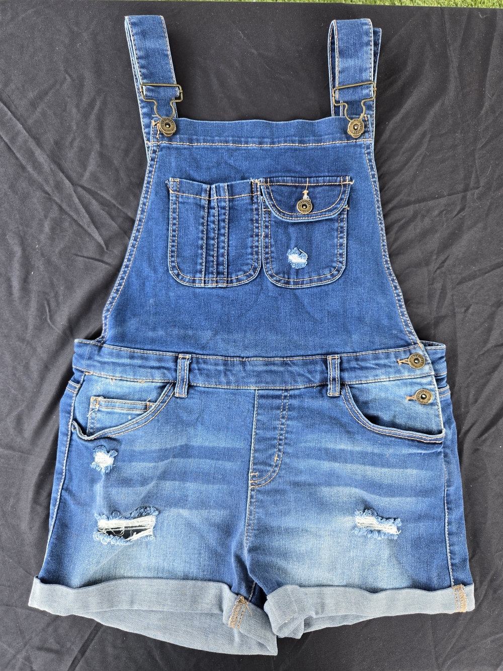 Wax Jean Blue Denim Shortalls